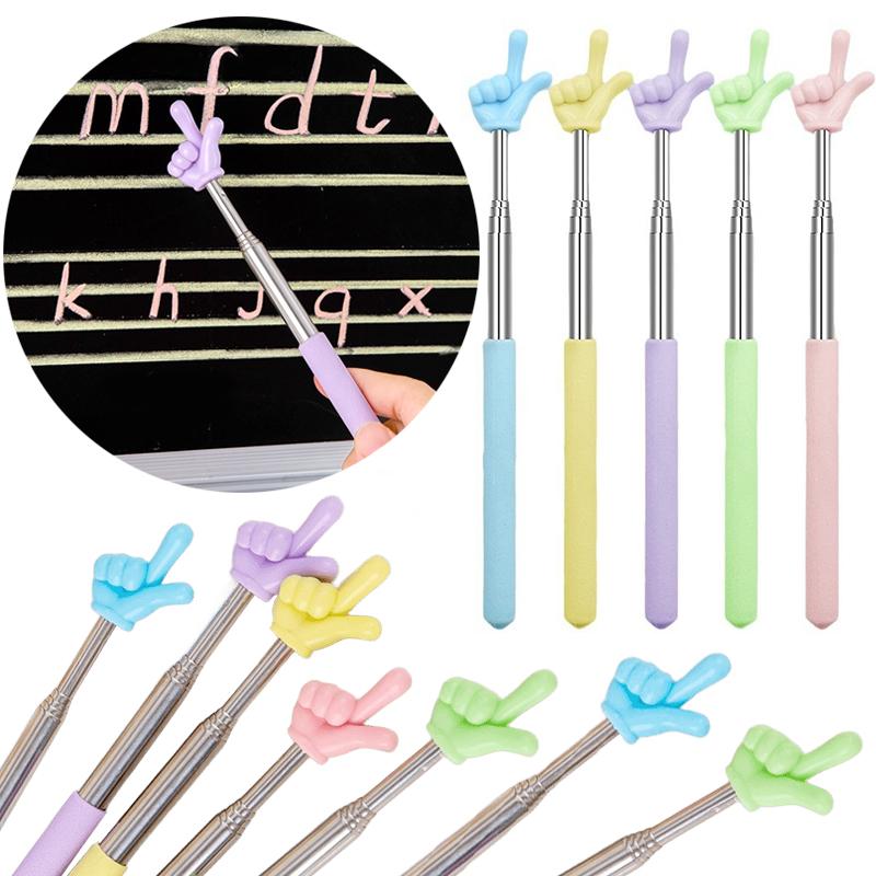 1PC Finger Shaped Blackboard Presenter Stick Reading Guide Tools Multiple Colors Available Anti-slip Portable Handheld Stick ZYF