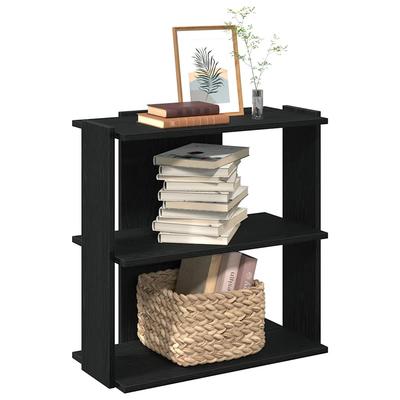 Vidaxl 3-Tier Bookshelf, Black, 60X30X60 Cm