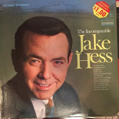 LP Record JAKE HESS - The Incomparable Jake Hess LSP3980 RCA Victor 1968 US Folk Used