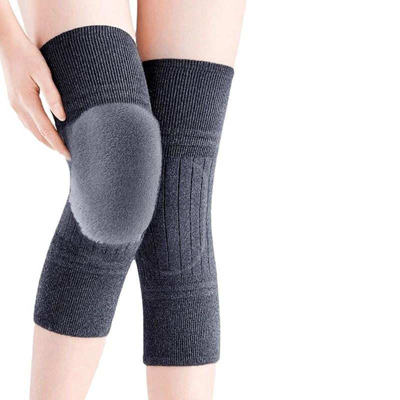 1 Pair Winter Warm Knee Pads for Women Men Old People Cold Leg Arthritis Kneepad Knee Support Running Thicken Knee Protector
