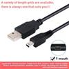 Mini USB Data Cable: 5-Pin Charger for Mobile, Camera, Reader, and Power Devices