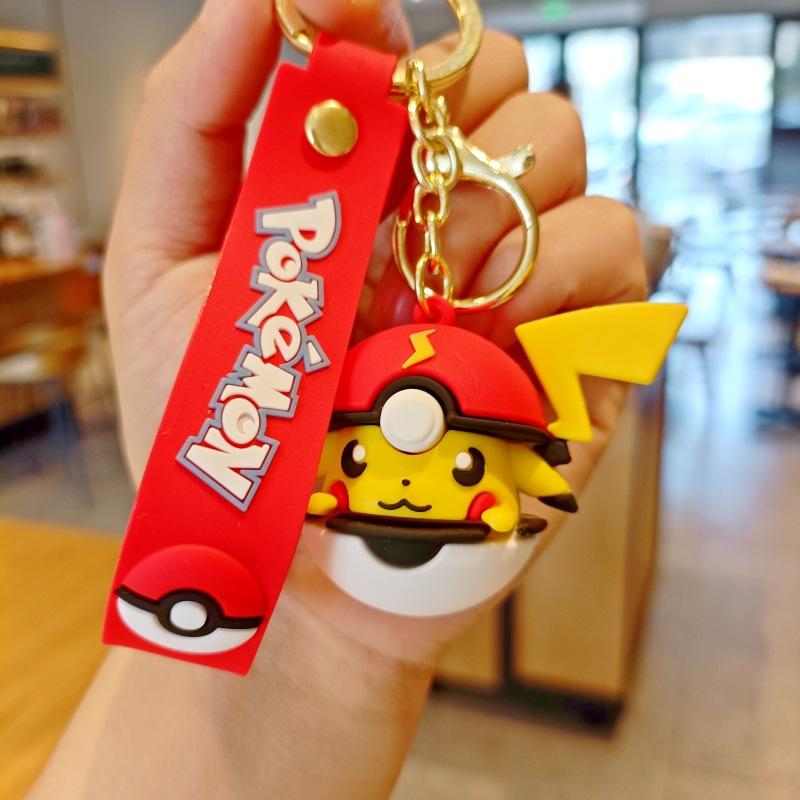 Pokemon Ball Squirtle Charmander Key Ring Adorable Key Keychain Doll Present Beautiful Design Durable Ornament for
