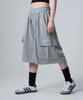 UNKNOWN PLANET Daily Wide Sweat Cargo Shorts Pants Gray