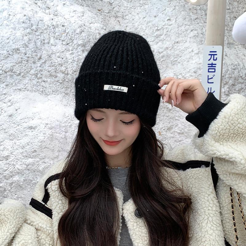 

Wool Mix Warm Hat With Face Covering For Winter Commute And Casual Wear чёрный
