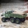 WEECOC RC Military Truck Remote Control Simulation Car Independent Shock Educational Popular Gift Car, Off-Road Toy, 6-Wheel Vehicle, Model, 4-Wheel