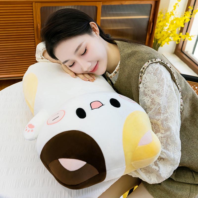Calico Cat Plush Pillow - Cute, Fat Cat Cushion for Kids' Beds