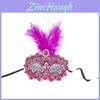 Halloween Prinzessin Feder Maske für Kostümpartys und Fotografie