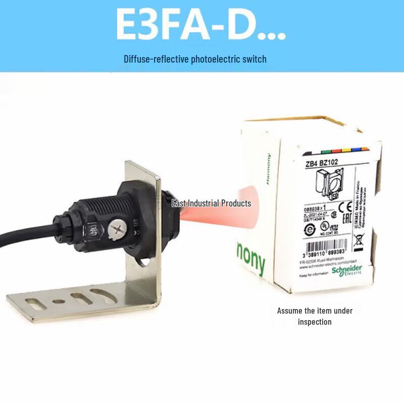 Omron E3FA Series Cylindrical Photoelectric Sensor