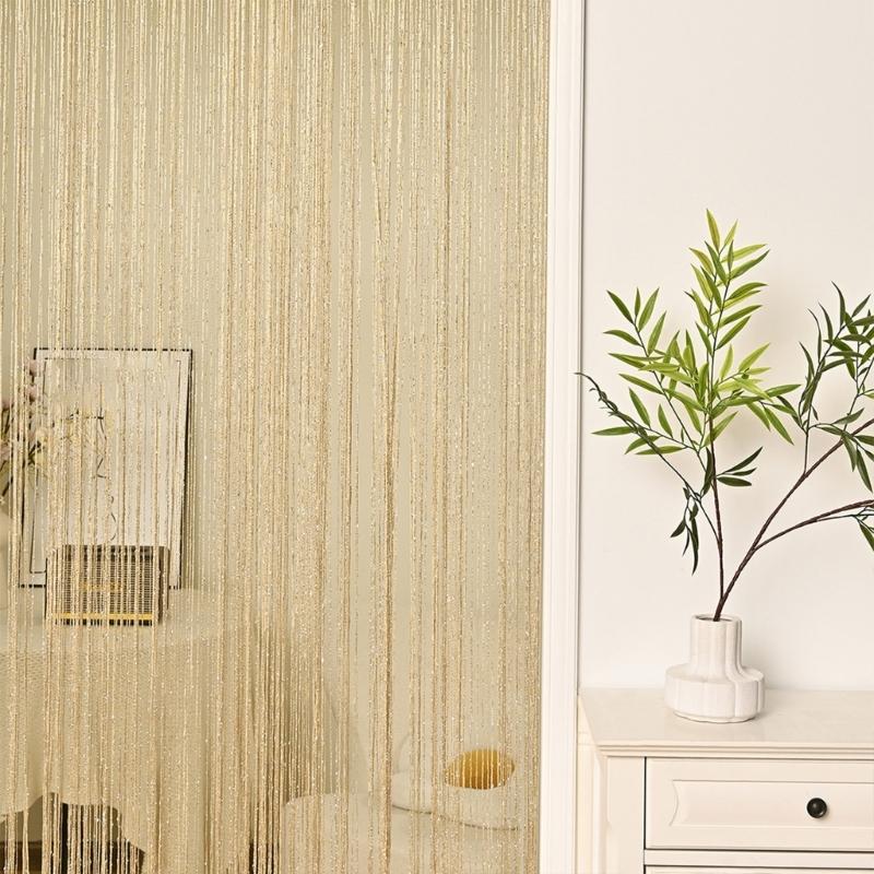 Modern Line Window Net Curtain Against Culicid Plan Thin Polyester Substance Simple Home Improve