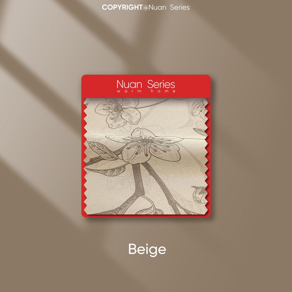 

1 шт. серия Nuan 70-80% затемняющие французские ретро романтические напечатанные шторы для спальни гостиной домашнего декора W150cm x L200cm бежевый