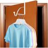Hotop 2 Pcs Over The Door Hooks Over Door Hanger Sturdy Valet Hooks Mounted Hanging Storage Organizer Rack for Clothes Coats Towels Hats Scarves