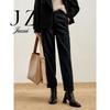 JUZUI Women's Wool Blend Commuter Banana Pants