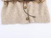 UC&ZA Women's Jacquard Knit Cardigan & Midi Skirt Set with Belt