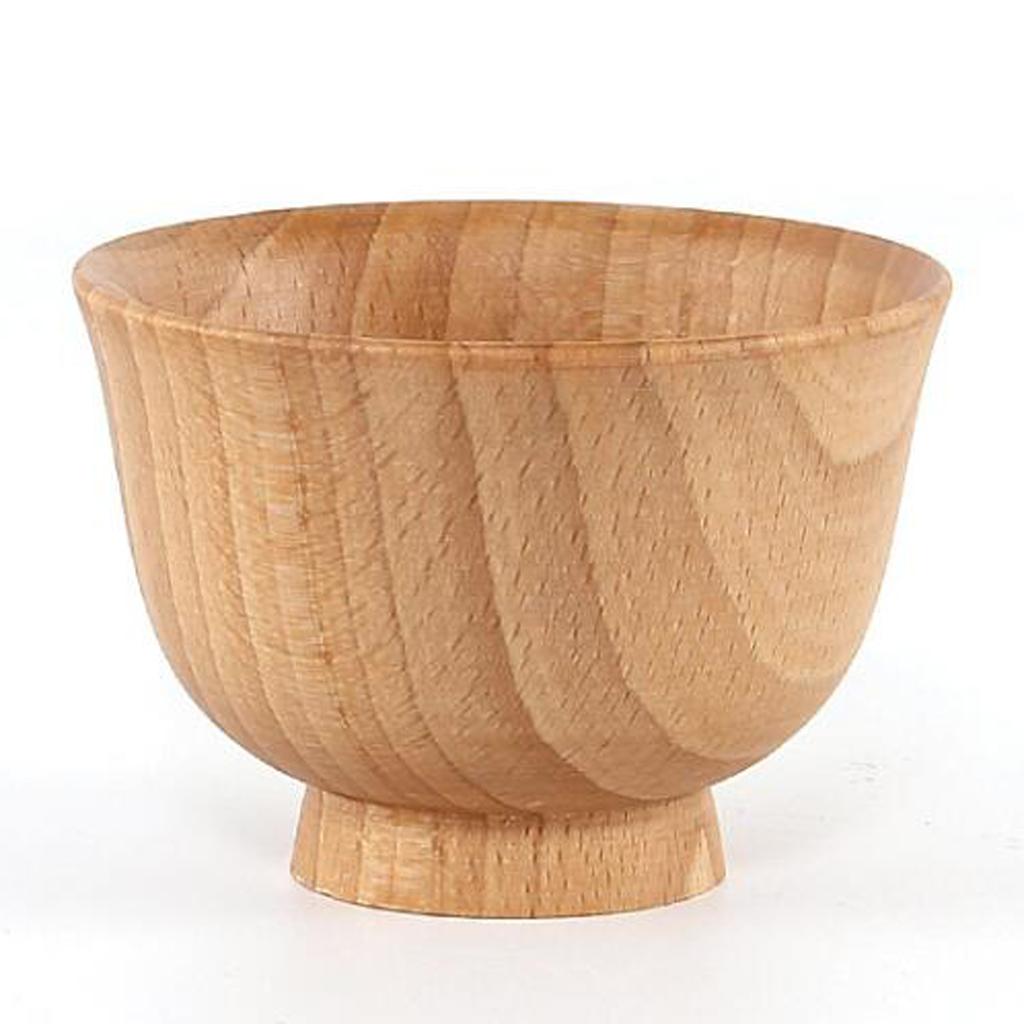 Natural Wooden Tumbler Tea Cup Beech Wood Mug Party Light Brown - ml