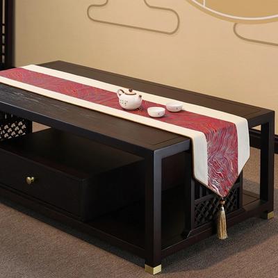 Tischläufer mit Quasten im chinesischen Stil, klassische Tischdecke, Heimdekoration, Tische, Flagge mit Quaste, kreative Abdeckung, Teetischdekoration