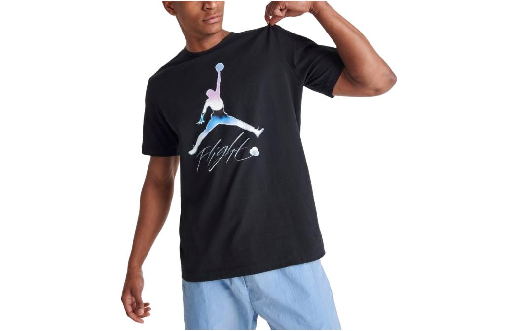 Мужские футболки Jordan Черные с круглым вырезом Средние DV8414-010 L