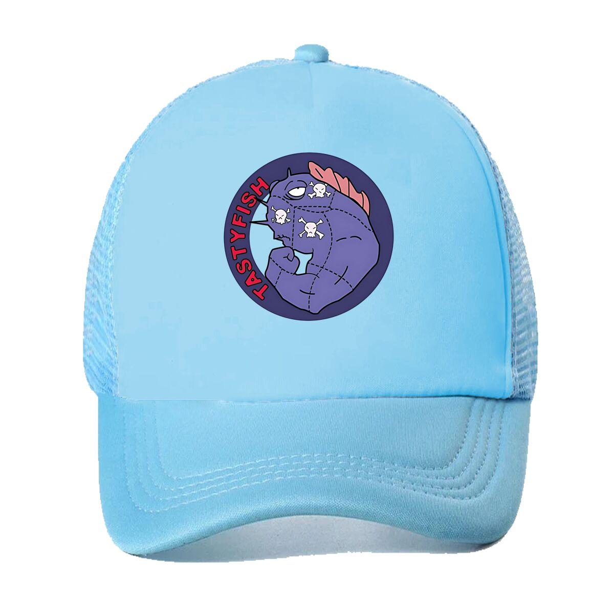 

“Tasty Fish Fun, Cartoon Design” Mesh Baseball Cap One Size
