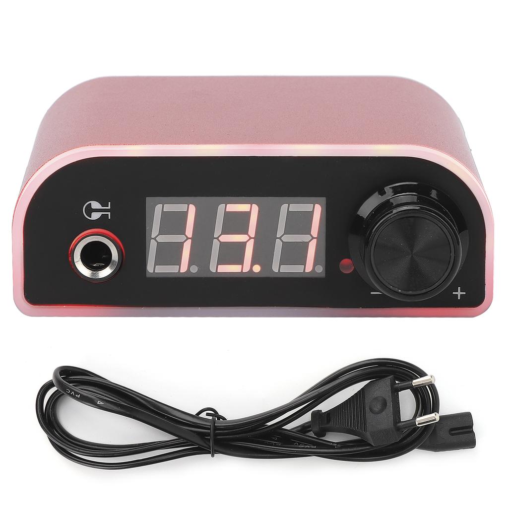 Tattoo Power Supply LCD Display Adjustable Tattoo Machine Power Supply Red (100‑240V)