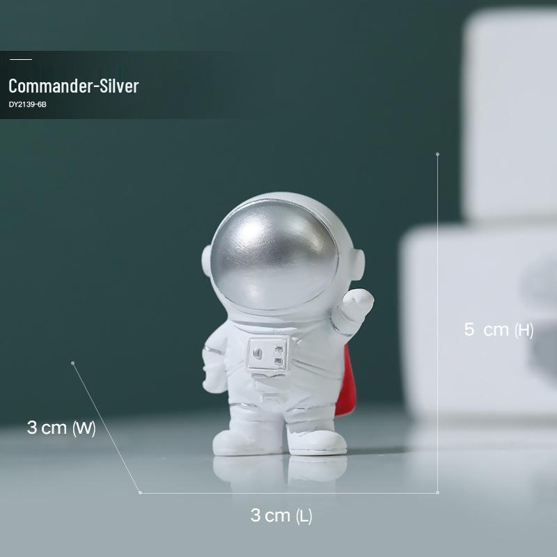 Astronaut Phone Holder, Pen Holder, and Tissue Box for Living Room Resin Ornaments.
