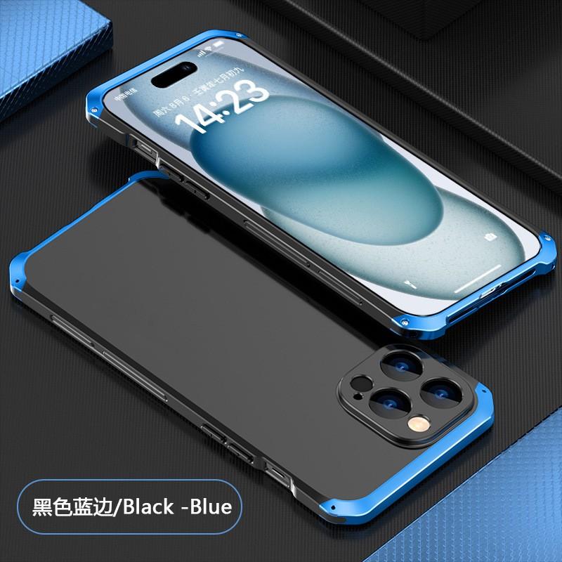 Metal Phone Case IPhone 15 Pro Max With Screw Lock Anti-Drop Full Coverage Protection