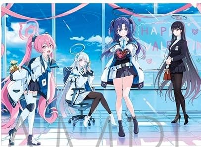 Blue Archive Прозрачный файл Юука Рио Ноа Коюки Официальный мерч