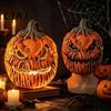 Halloween Kürbiskopf Maske Lichtabdeckung Maske, 3D Gruseliges Gesicht Lampe Spukhaus Beleuchtungszubehör Schirm für Veranda Garage, Tragbares Cosplay