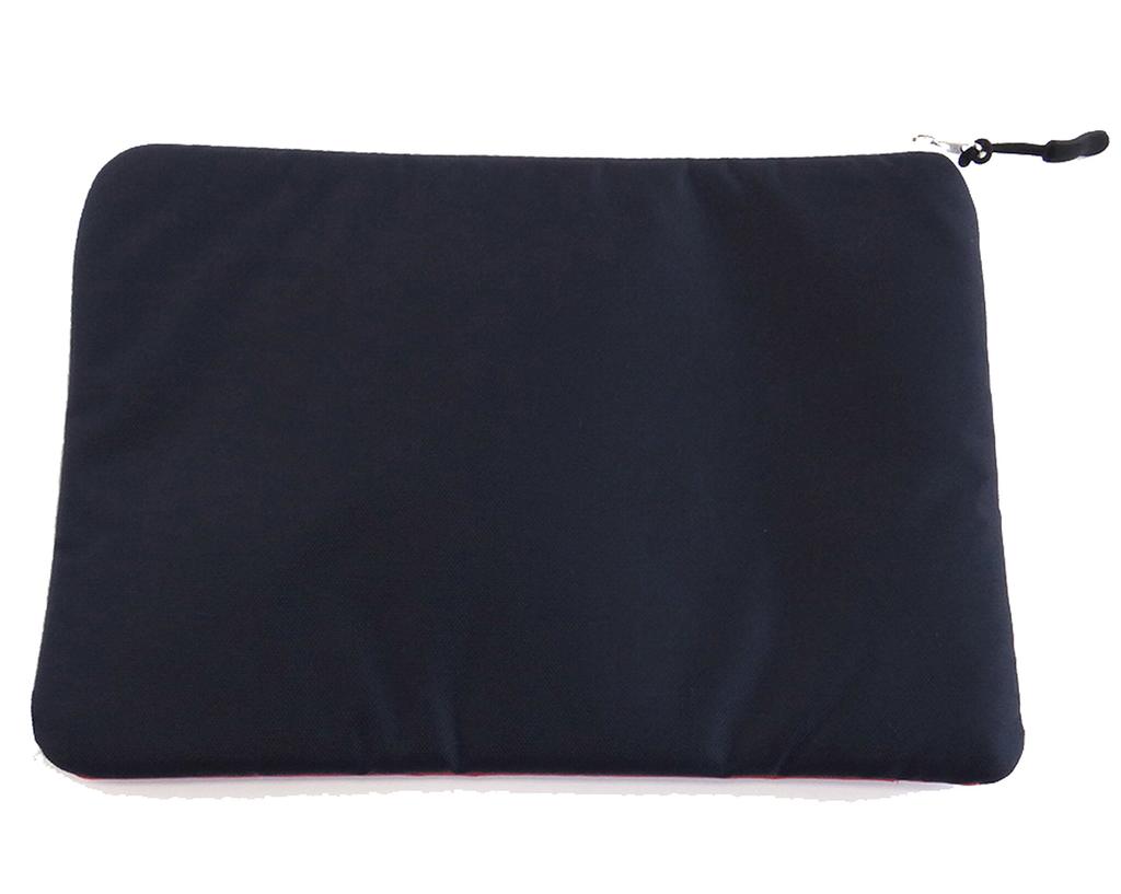 Made In Japan, Water-Repellent Travel Bag-in-Bag, A5 Size, Urethane Cushioned Flat Pouch, 18x25cm, Red