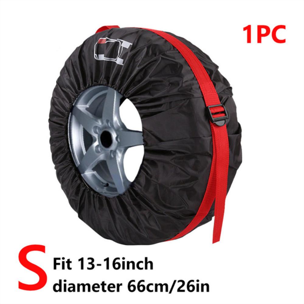 

Універсальний 1 шт. Чохол для запасного колеса Поліестер Сумки для зберігання автомобільних шин Аксесуари для автомобільних шин Захист колеса автомобіля 13-16inch червоний