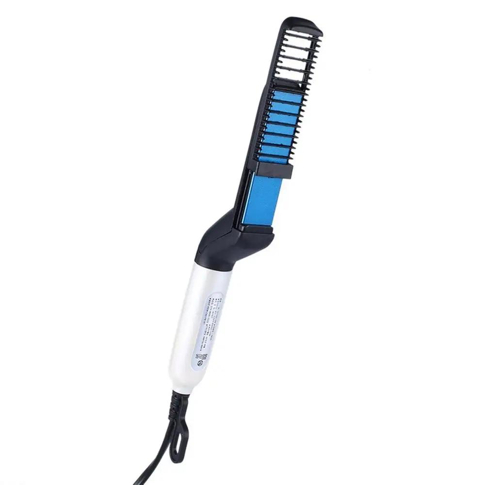 Multifunctional Hair Comb Brush Beard Hair Straightener Electric Heat Beard Straightening Comb Quick Hair Styler For Men