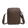 Borsa da uomo e da donna retrò casual a spalla singola con tracolla regolabile e stampa a quadri, adatta per l'uso quotidiano, borsa a tracolla