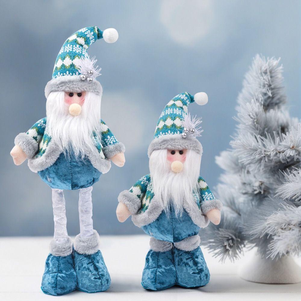 Snowman Elk Christmas Telescopic Doll Ornaments Cute Merry Christmas Decoration  New Year Supplies