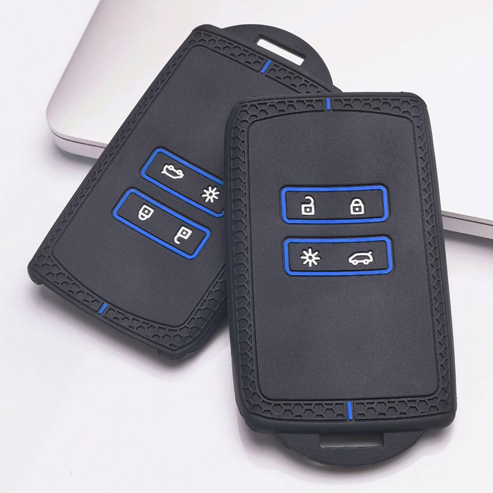 Key Fob Cover for Renault Koleos Kadjar Arkana Clio Megane Captur Zoe Scenic Anti-Scratch Guard Shockproof Protection Soft Grip Texture