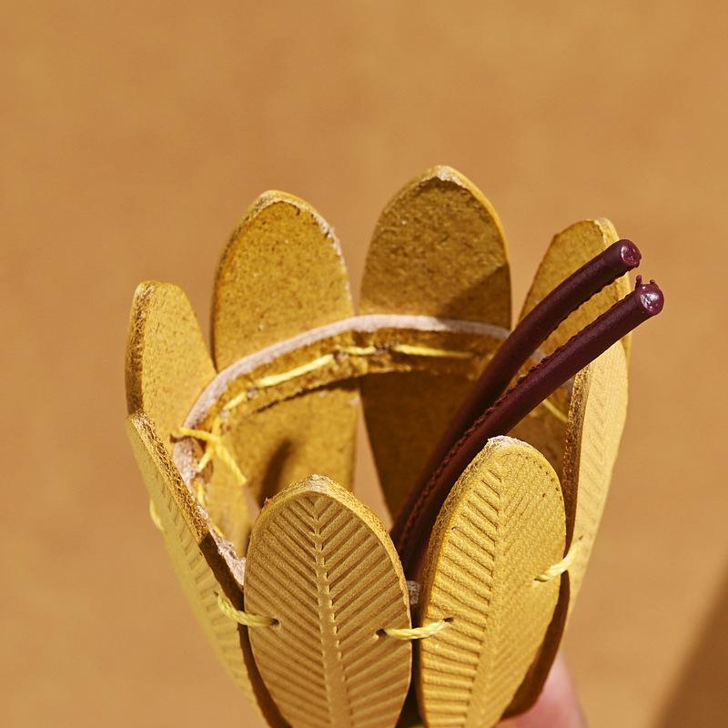 Klassischer Luo Jia Leder Badminton Schlüsselanhänger Taschenanhänger