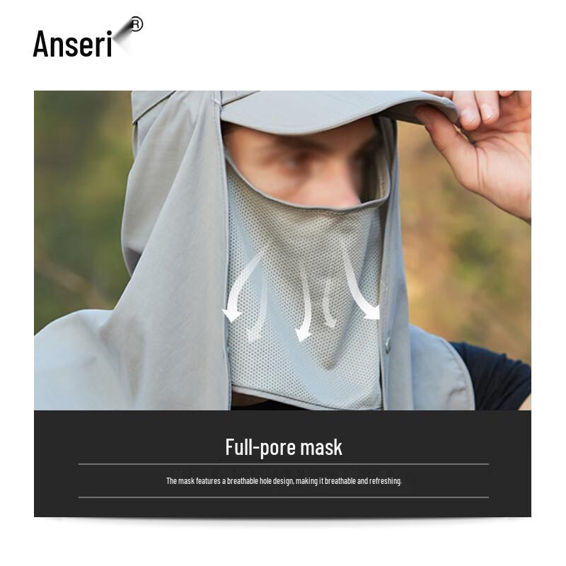 Quick-Dry Sun Protection Cycling Hat with Face Guard