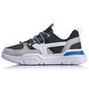 Li Ning Mark Lite Cushioning Slip Resistant Abrasion Resistant Low Top Sports Casual Shoes Men's Black White AGCQ039-3