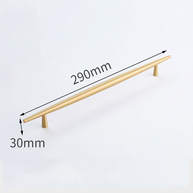 Solid Brushed Brass Kitchen Bedroom Door Handles Oval Brass Cabinet Handle Pulls