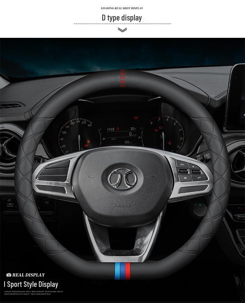 Genuine Leather Steering Wheel Cover for Beijing BJ40 BJ80 F40 BAIC BJ20 D50