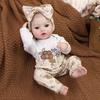 18 Inch Realistic Reborn Baby Doll Full Silicone Vinyl with Visible Veins Newborn Girl Doll Toddler Toy Gift