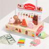 Wooden Ice Cream Pretend Toys Mini Food Children Toys Wedding Party Bakery Dessert Play House Decoration