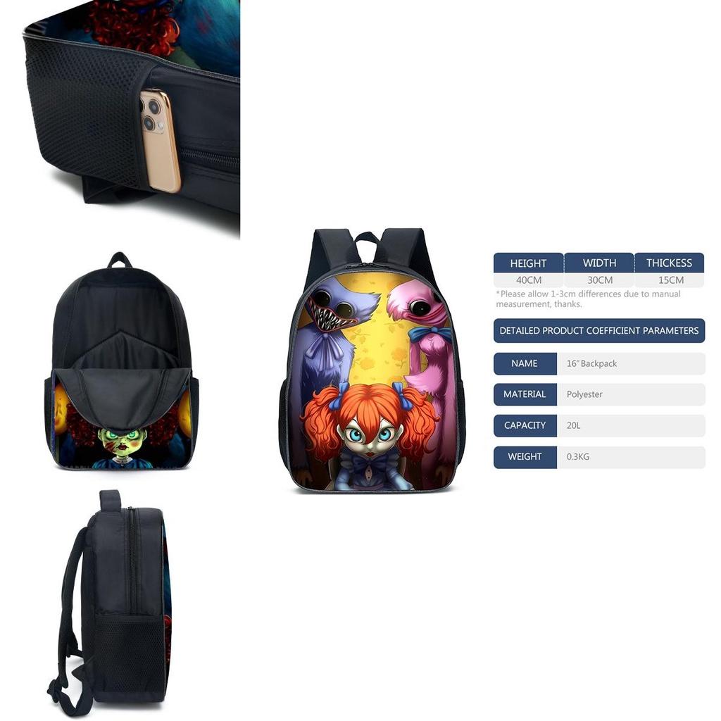 Rucsac Școlar Drăguț Poppy Playtime Pentru Băieți Și Fete Cu Capacitate Mare