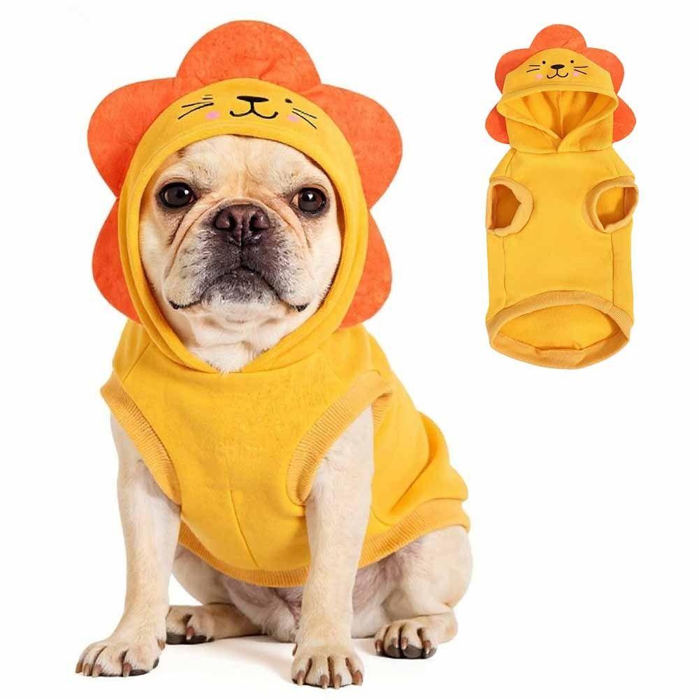 Funny Animals Frog Cosplay Dog Hoodies Comfortable Dog Sweatshirt for Small and Medium Dog