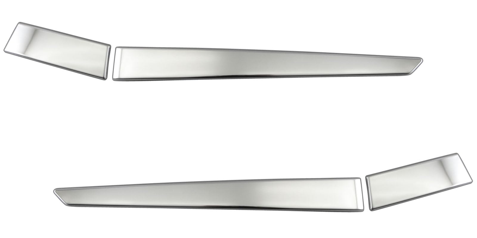 

BRIGHTZ Finish Stainless Steel Plated Rear Bumper Corner Moulds for the Tanto Custom Late Compatible with the and 660 Tanto Customs Ultra-Mirror