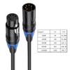 Langlebiges 5-adriges XLR-Kabel DMX512 5-Pin Stecker zu XLR 5-Pin Buchse Port DMX512 Kabel Verlängerungskabel Anschlussleitung