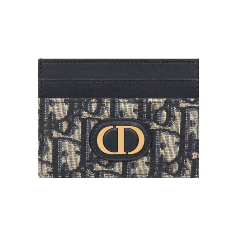 

Dior 30 Montaigne CD Logo Oblique Print Fabric Card Holder Women Accessories Blue S2152UTZQ-M928 Gift Set(Basic Set+Box+Shopping Bag)