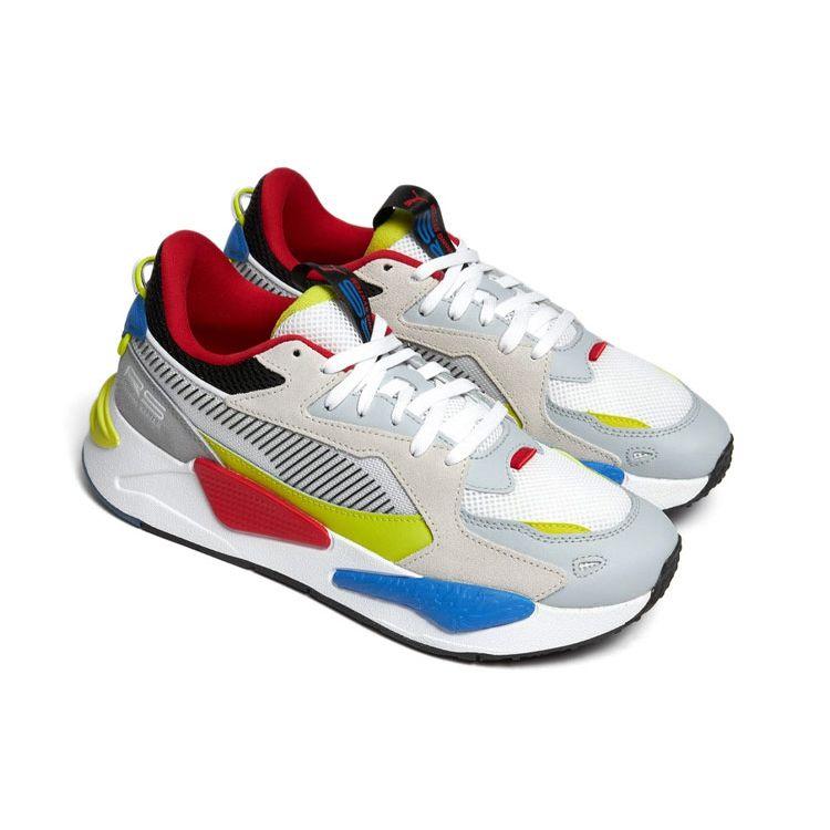 PUMA RS-Z Men White Glacial Blue Yellow 381640-05