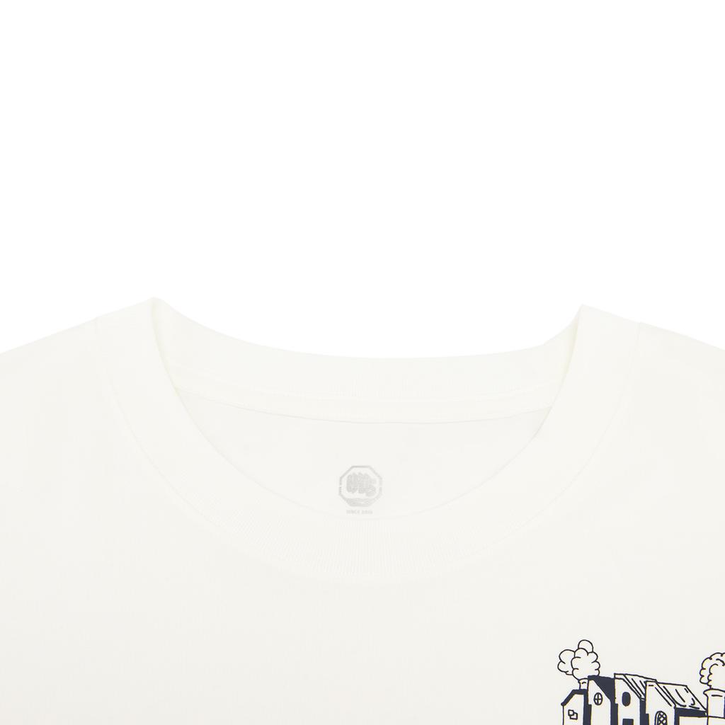 Li-Ning Badfive Quick-Dry Cool Round Neck Letter Print T-Shirt Men tops AHSW161-1