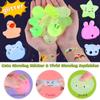 LEEHUR Unicorn Toy Unicorn Donut Moon 100 Pieces Mochi Squishy Toys for Kids Memory Foam Soft Festival Christmas Birthday Present Gift Festival Favor