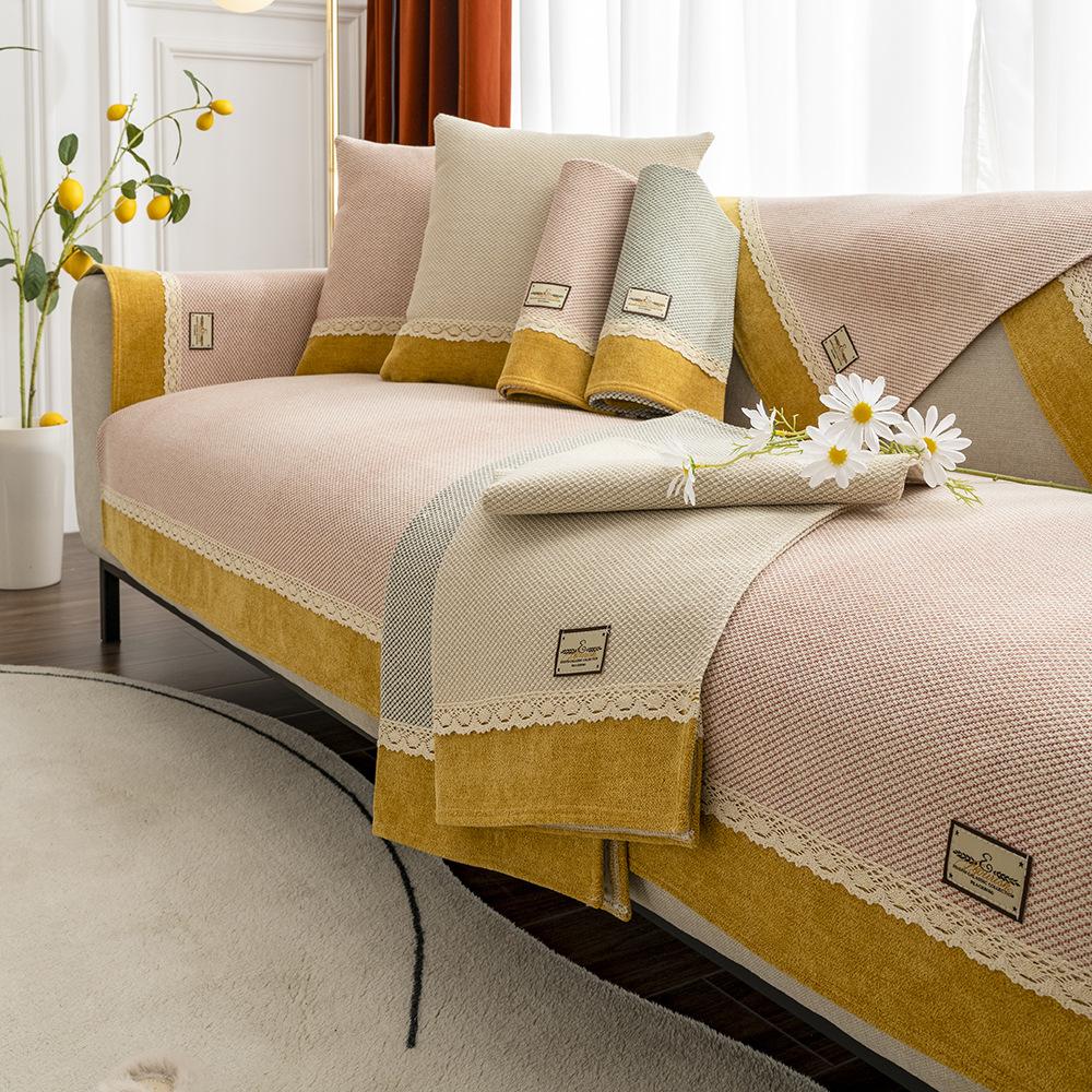 Суцільний колір Високоякісна диванна подушка Тканинний рушник Нековзкий Простий Сучасний зручний для шкіри Чотирисезонна універсальна спинка