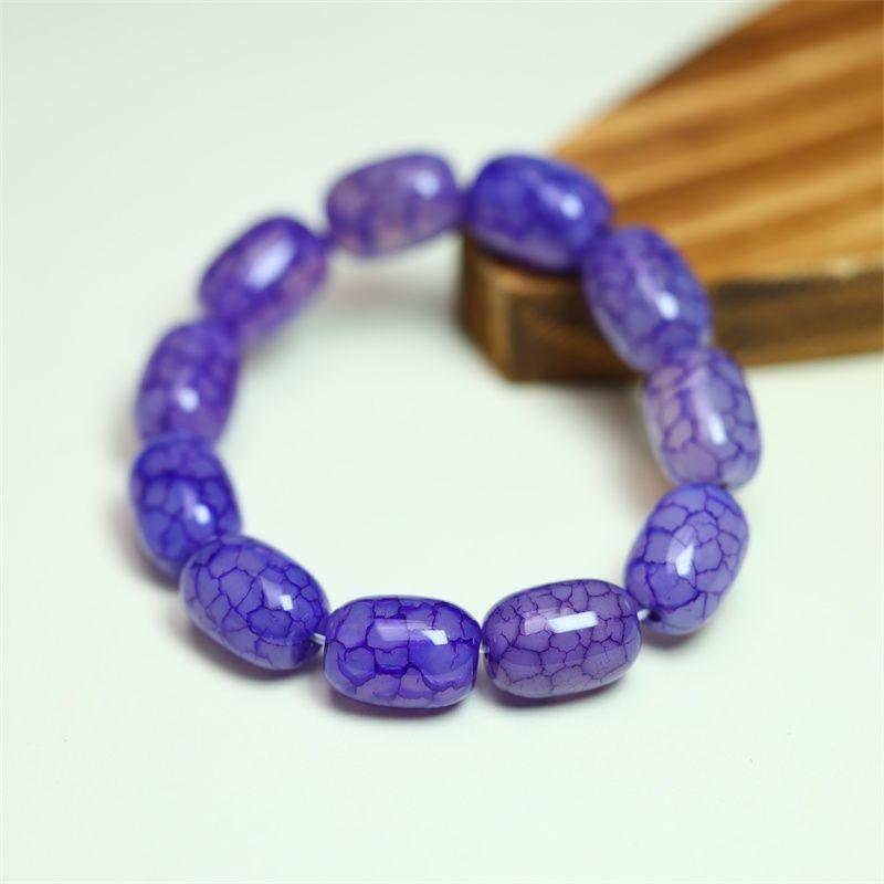 Agate Blue Dragon Scale Tibetan-Style Jade Bracelet