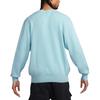 Nike Logo Embroidered Pullover Crew Neck Loose Long Sleeve Sweater Men Sweater Blue FQ2913-474